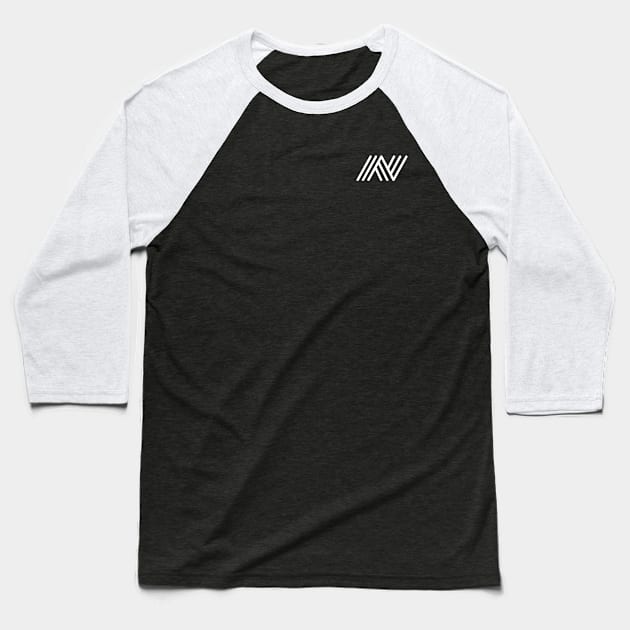 N Lineart Logo Pocket Baseball T-Shirt by silentboy